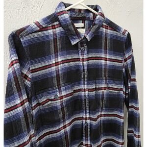 American‎ Eagle Women's Amazingly Soft Button Up Shirt Size Medium Plaid Classic
